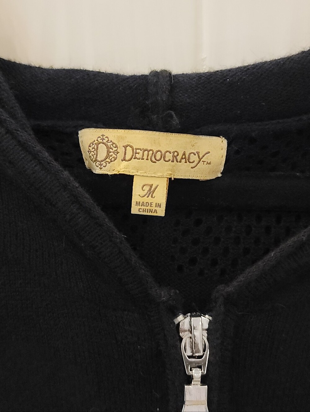 Democracy Hoodie Cardigan Size Medium - Picture 2 of 5